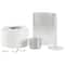 10.5" Bio Ethanol Round Portable Tabletop Fireplace with White Base